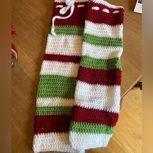 Striped Crochet leg warmers for ballet or accessory